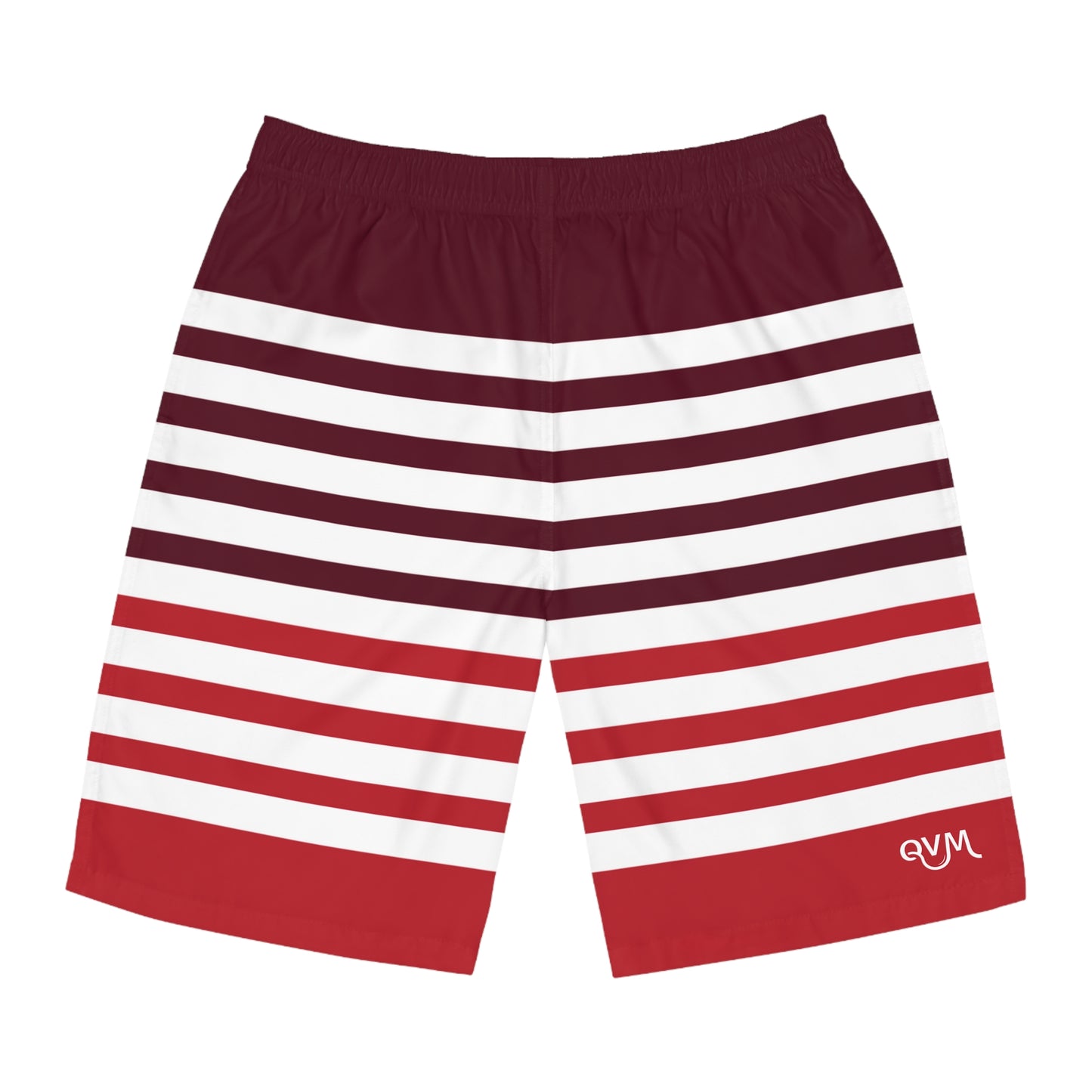 Board Shorts | Red, White Stripes