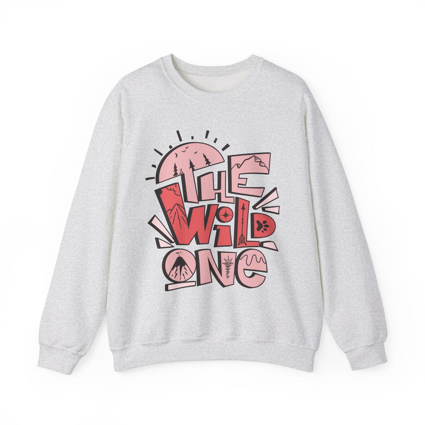 Heavy Crewneck Sweatshirt - "Wild One"