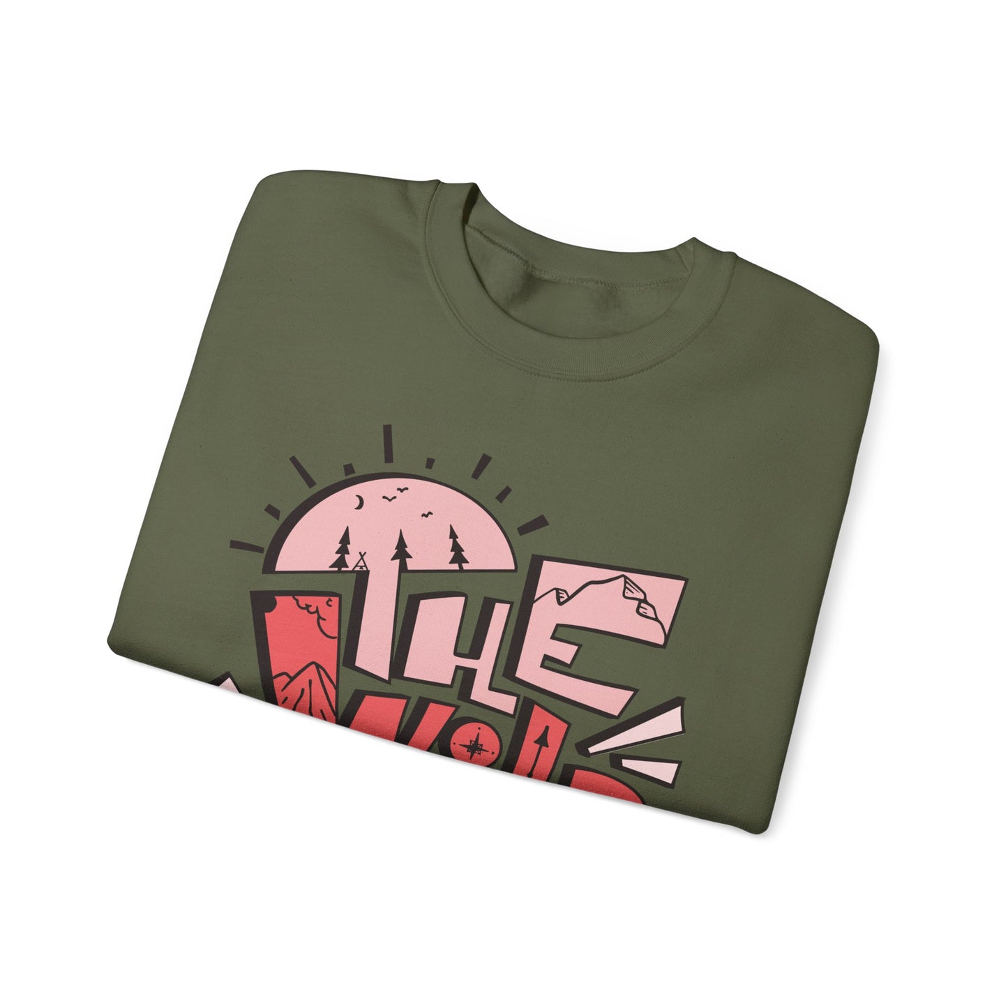 Heavy Crewneck Sweatshirt - "Wild One"