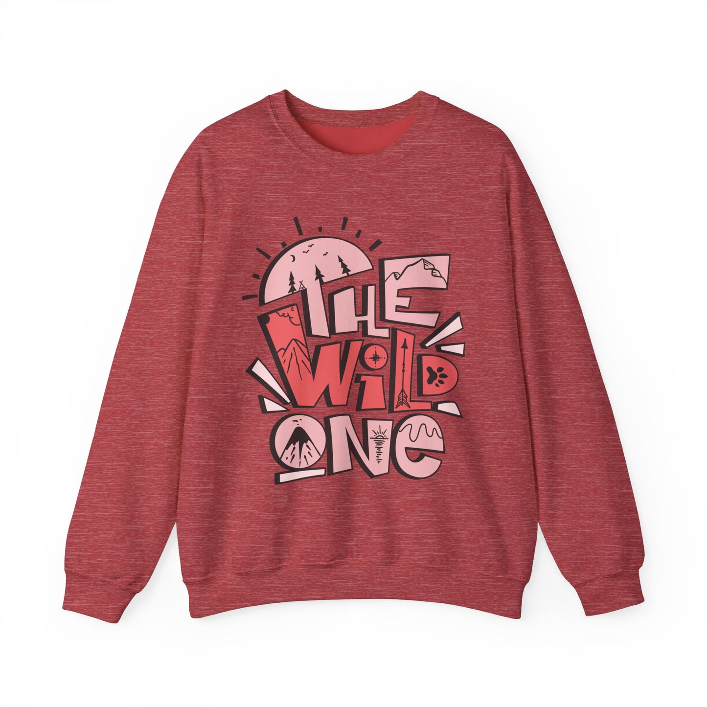 Heavy Crewneck Sweatshirt - "Wild One"