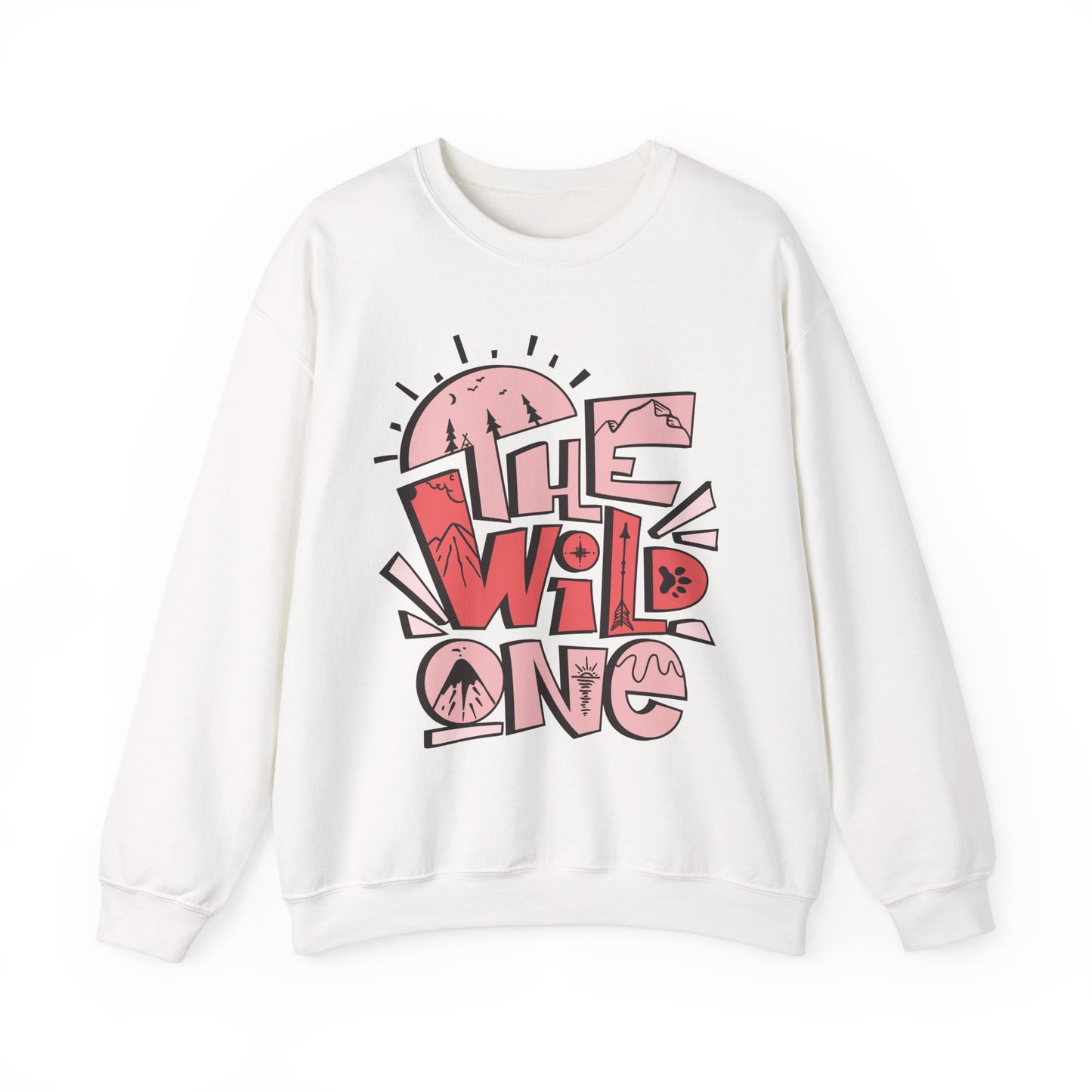 Heavy Crewneck Sweatshirt - "Wild One"