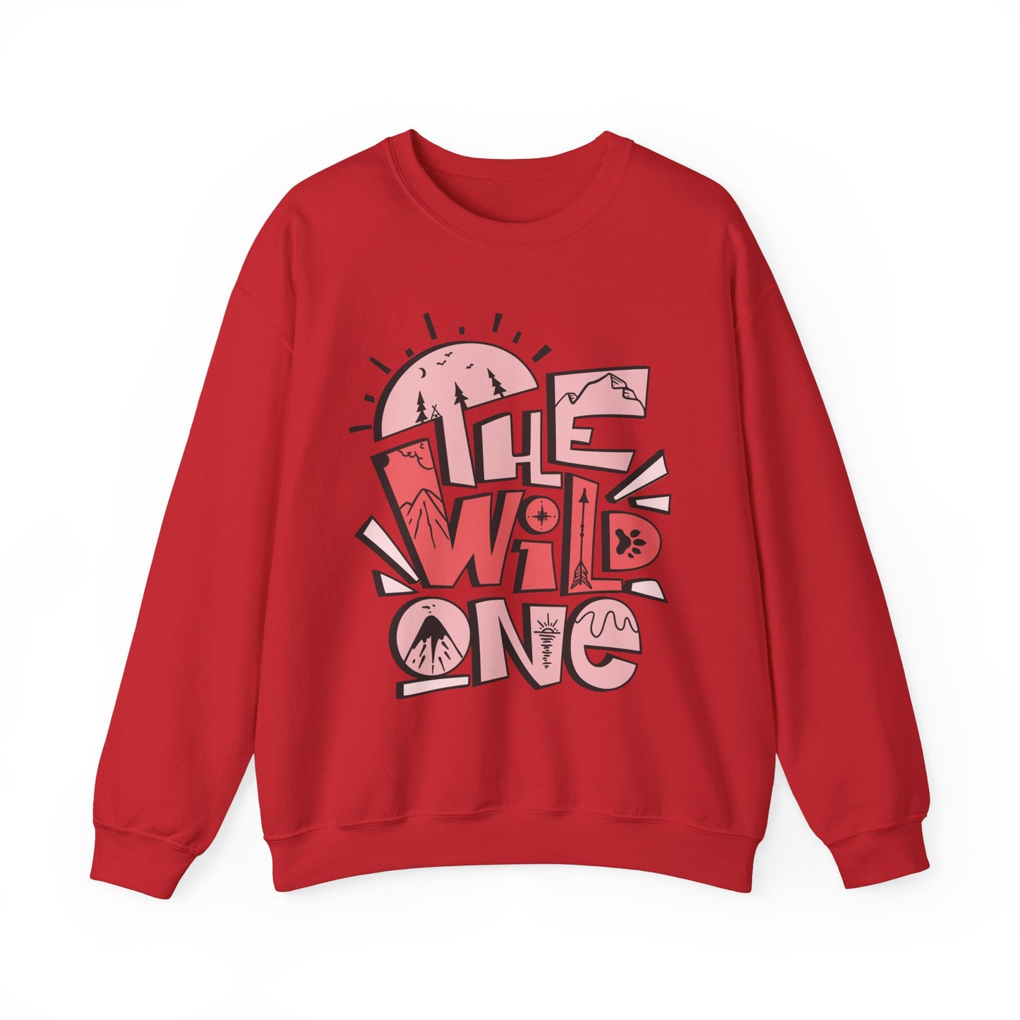 Heavy Crewneck Sweatshirt - "Wild One"