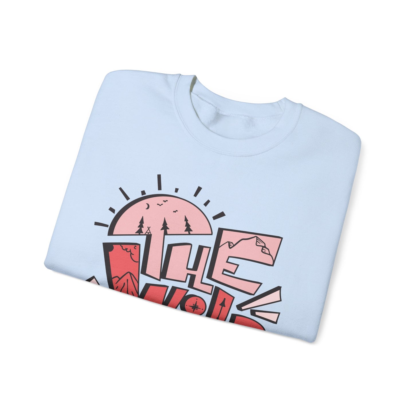 Heavy Crewneck Sweatshirt - "Wild One"