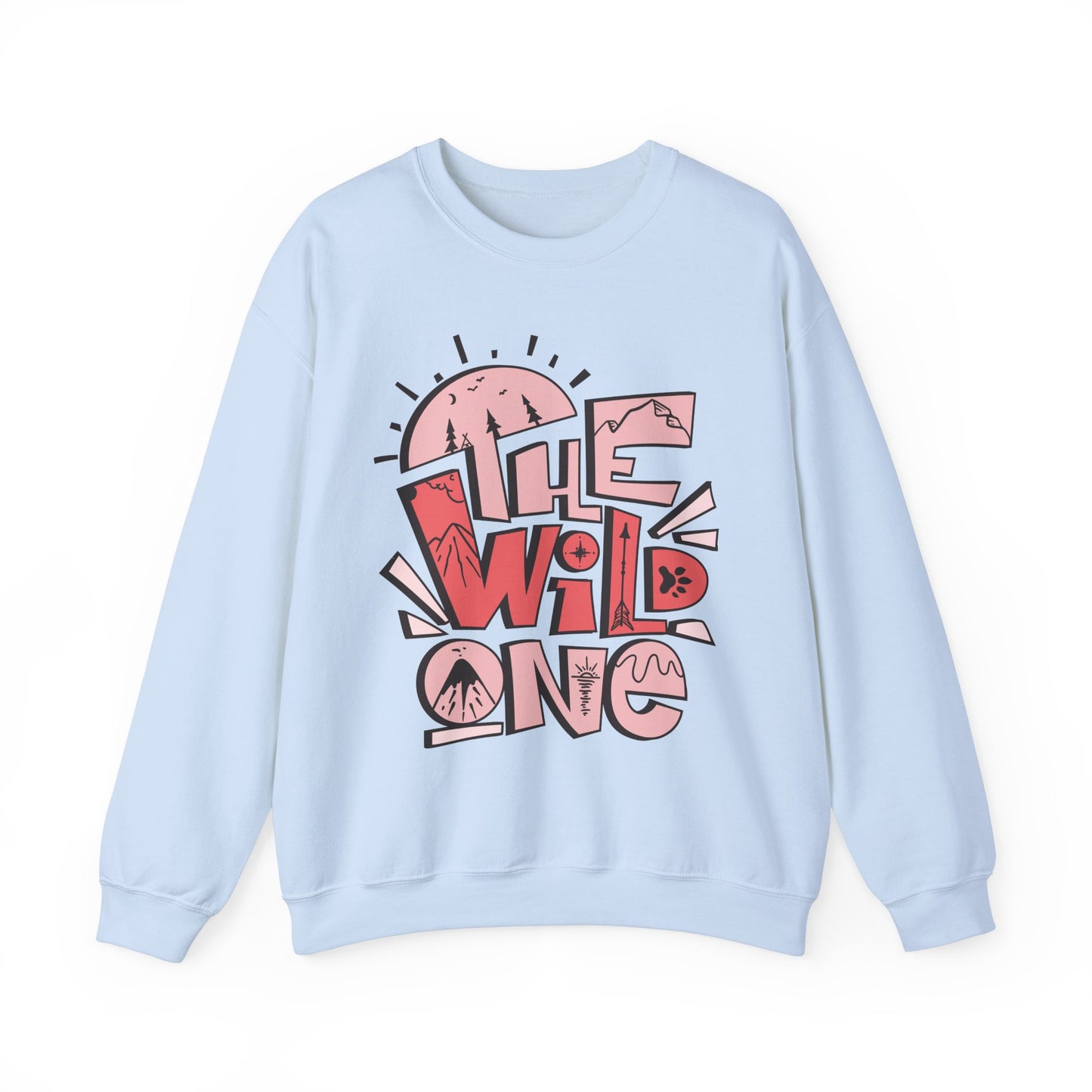 Heavy Crewneck Sweatshirt - "Wild One"