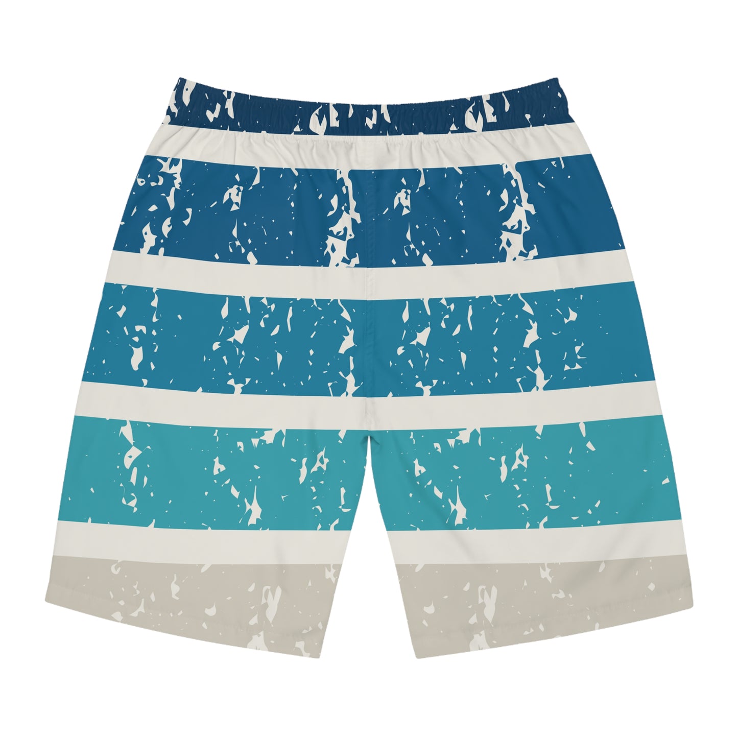 Board Shorts | Blue, White Stripes