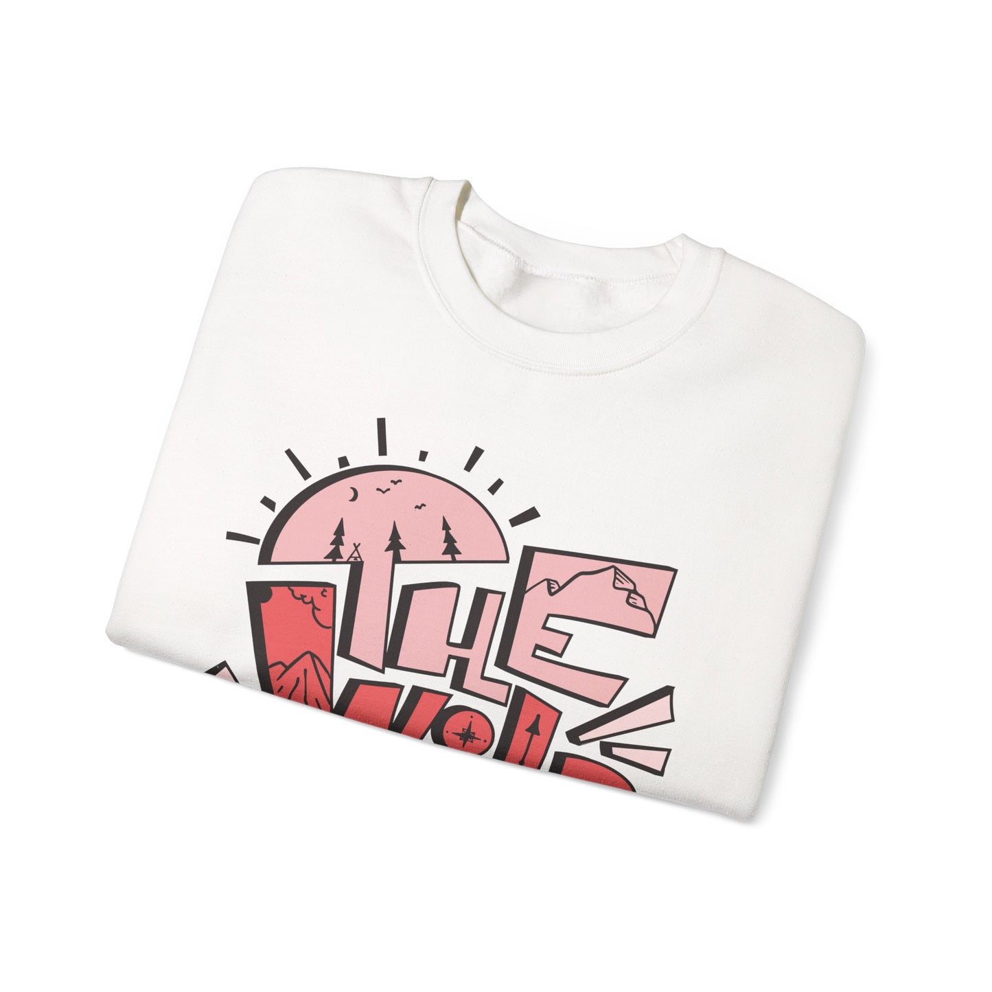 Heavy Crewneck Sweatshirt - "Wild One"