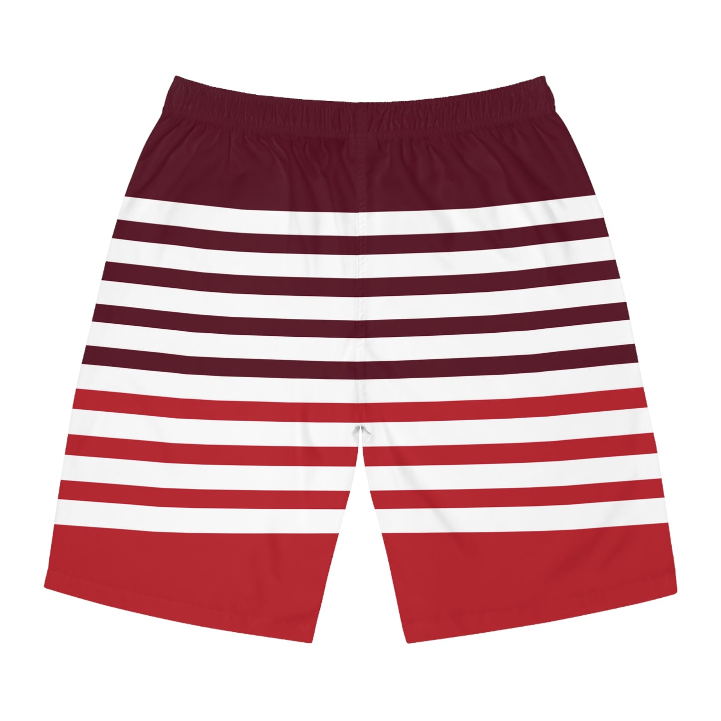 Board Shorts | Red, White Stripes