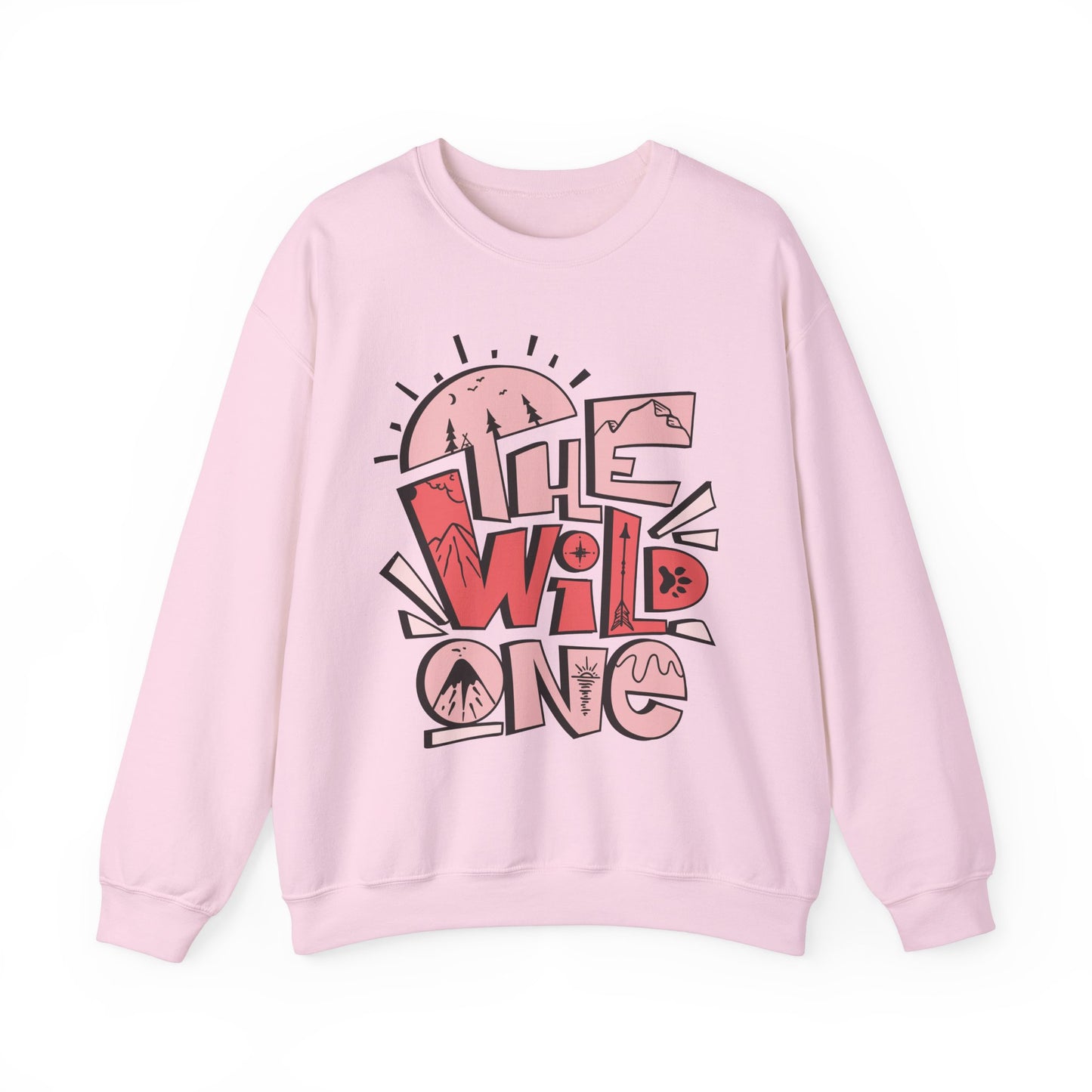 Heavy Crewneck Sweatshirt - "Wild One"