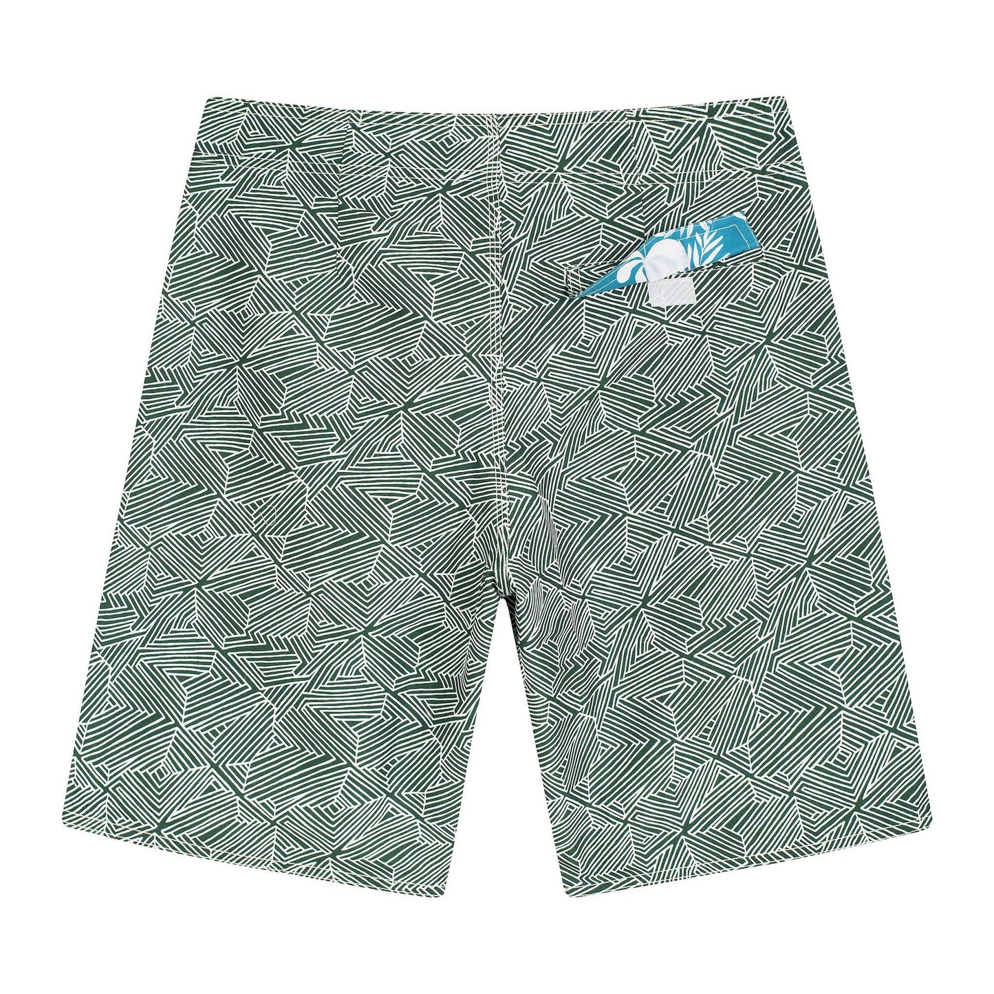 MYRTOS Board Shorts | Green, White